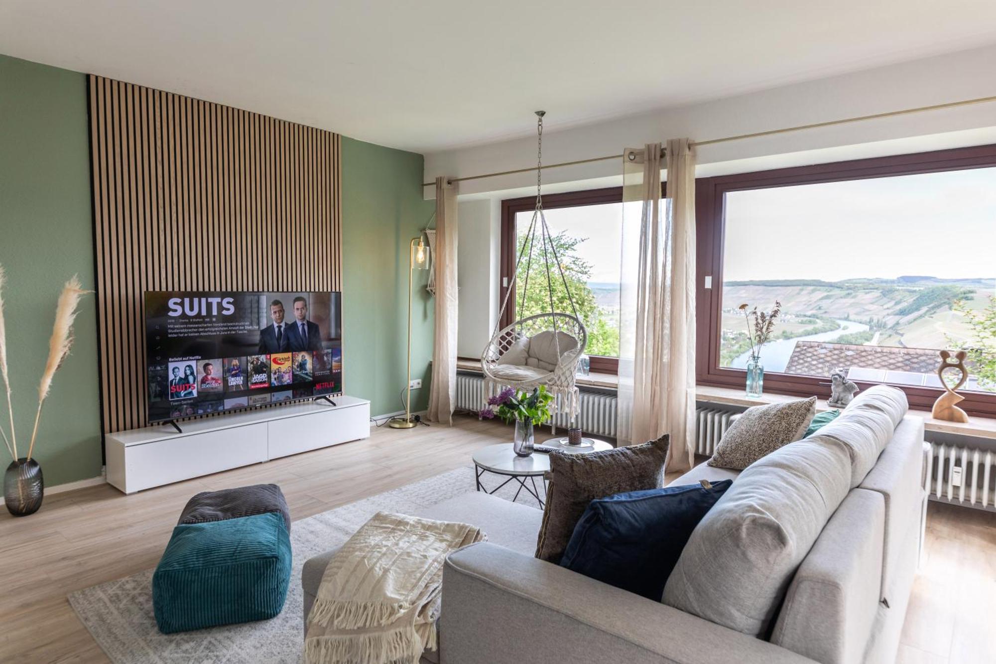 לייוון Cozy II Luxurioes Moselview Terrasse Garten Netflix מראה חיצוני תמונה
